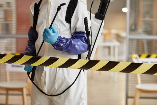 Professional Sewage Cleanup technician working in De Witt, NY